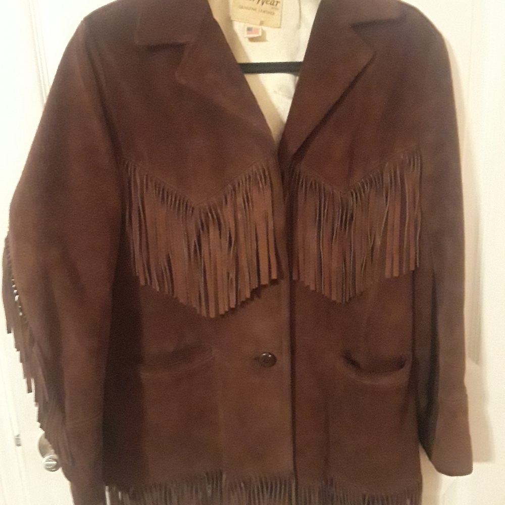 Vintage Suede Fringe jacket